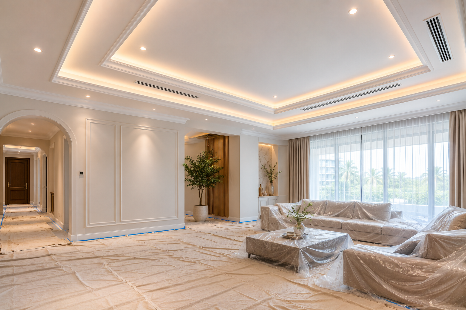 Gypsum Ceiling Painting in Abu Dhabi - painting service 29