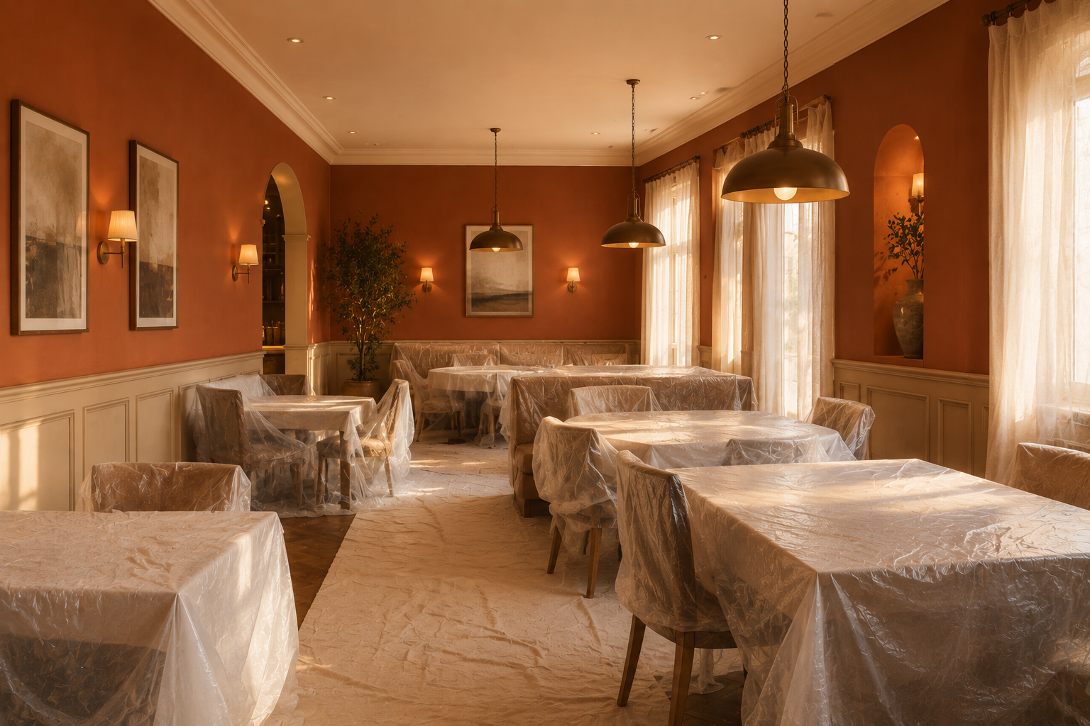 Restaurant Painting in Abu Dhabi - painting service 13