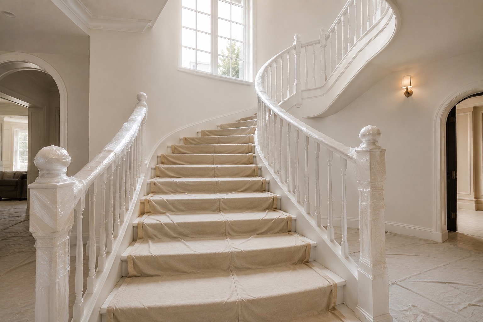 Staircase Painting in Abu Dhabi - painting service 26