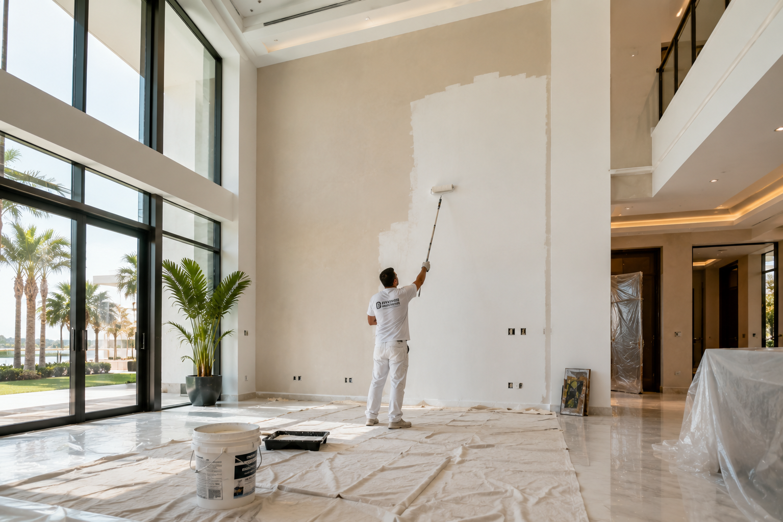 Villa Interior Painting in Abu Dhabi - painting service 1